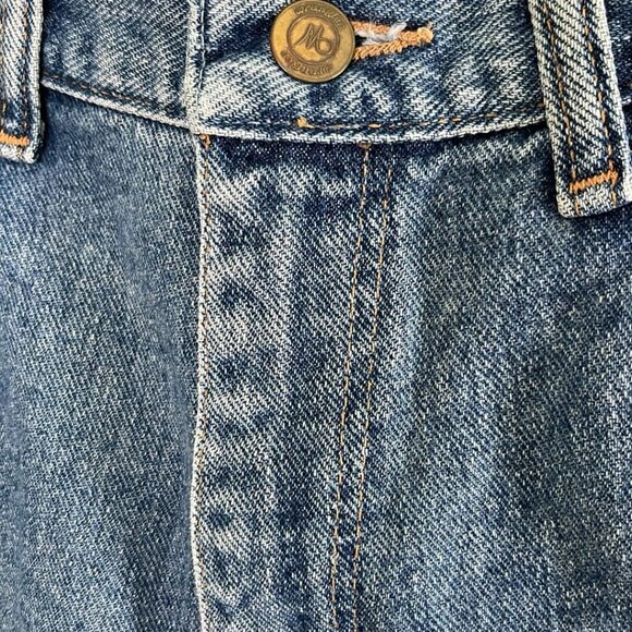 Women's Wrangler Denim Jean Classic Shorts Blue Sz 10 Backyard BBQ Casual Farmer - Picture 5 of 7